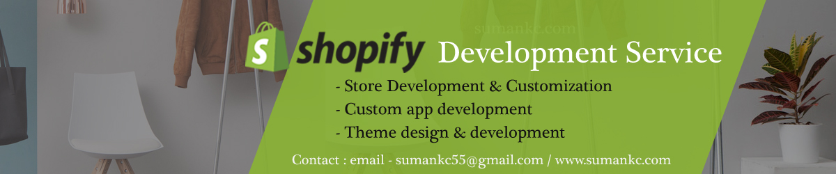 Shopify development service on sumankc.com