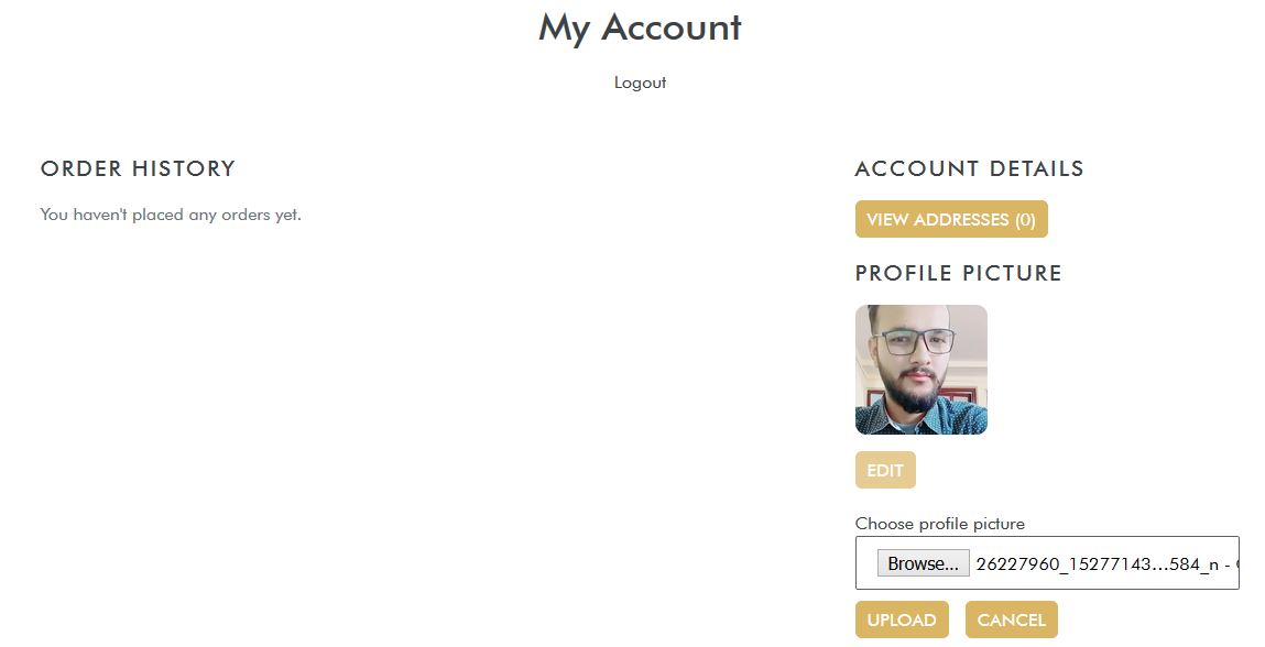 Account / customer profile picture in Shopify via middleware with